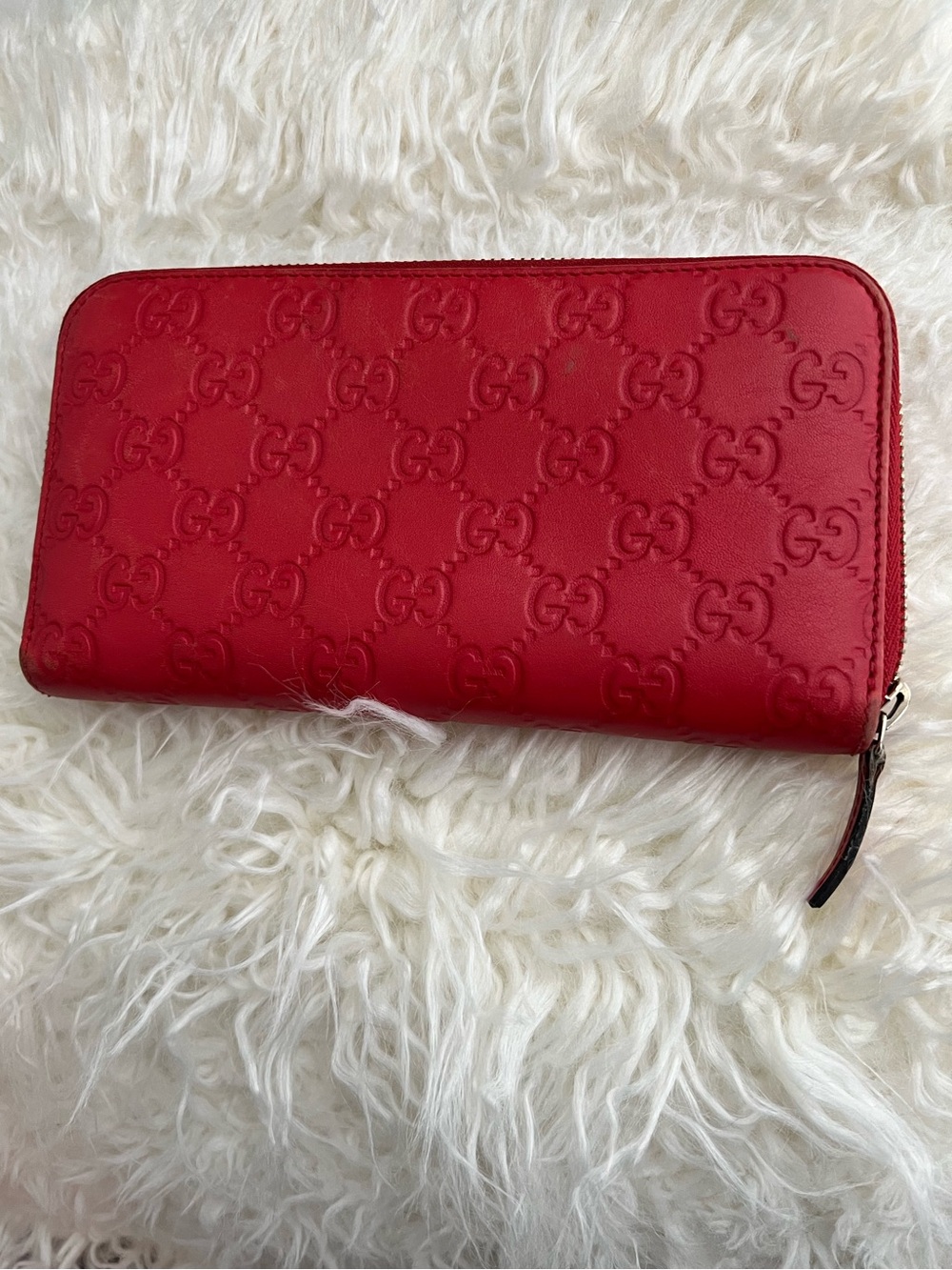 Gucci Signature Continental Guccissima Zip-around Wallet